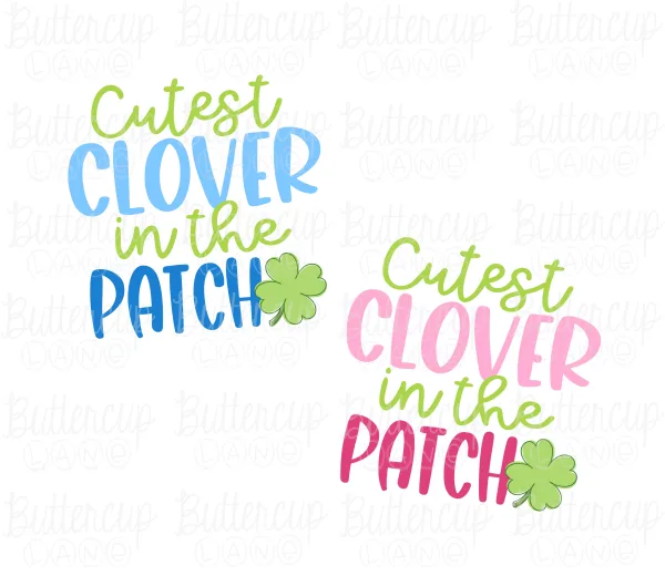 Cutest Clover in the Patch Kids St.Patrick’s Day PNG Bundle Digital ...